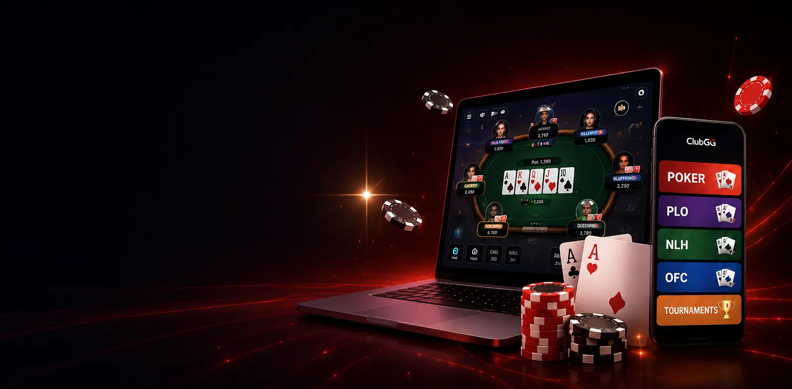 ClubGG על המסך — PokerClub.co.il